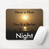 Golden Summer Sunset Reflektion am Strand Mousepad (Mit Mouse)