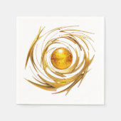 Golden Sun Art Paper Napkins Serviette (Vorderseite)