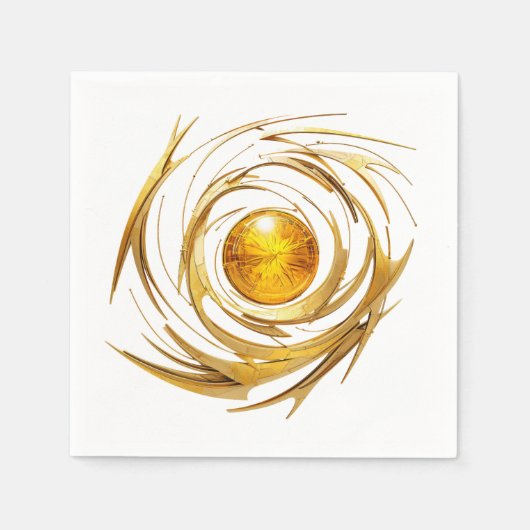 Golden Sun Art Paper Napkins Serviette (Vorderseite)