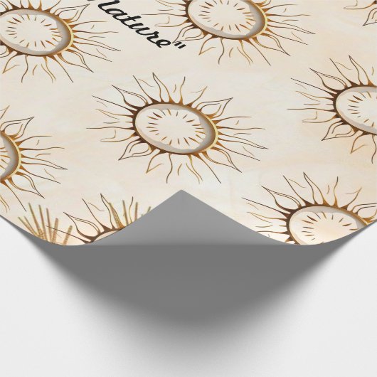 "Golden Sun Blaze" Geschenkpapier (Ecke)