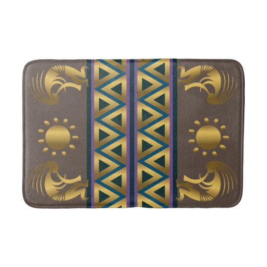 Golden Sun Kokopellis Bath Mat Badematte (Vorderseite)