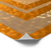 Golden Sun Mandala - Warme Ansichten Poster (Ecke)