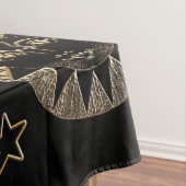 Golden Sun Moon Stars Celestial Astronomie Kunst Tischdecke (Beispiel)