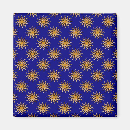 Golden Sun Pattern von Shirley Taylor Magnet (Vorne)