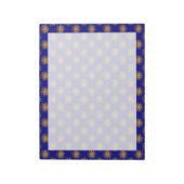 Golden Sun Pattern von Shirley Taylor Notizblock (Rotiert)