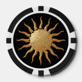 Golden Sun Poker Chip