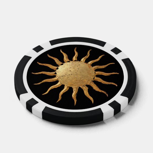 Golden Sun Poker Chip (Einzeln)