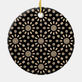 Golden Sun Retro Keramik Ornament (Hinten)