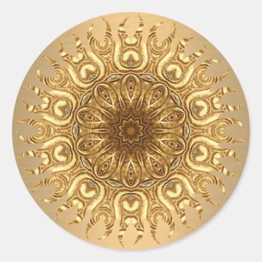 Golden Sun Sticker (Vorderseite)
