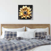 Golden Sunburst Brooch Leinwanddruck (Insitu (Schlafzimmer))