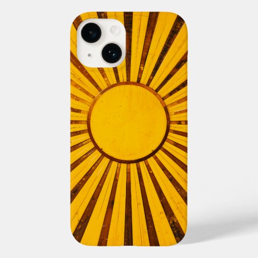 Golden Sunburst Case-Mate iPhone Hülle (Rückseite)