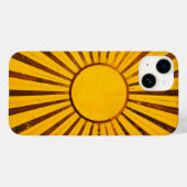 Golden Sunburst Case-Mate iPhone Hülle (Rückseite (Horizontal))