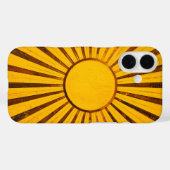 Golden Sunburst Case-Mate iPhone Hülle (Rückseite (Horizontal))
