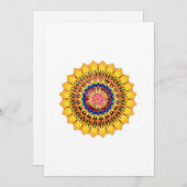 Golden sunburst  einladung (Vorne/Hinten)