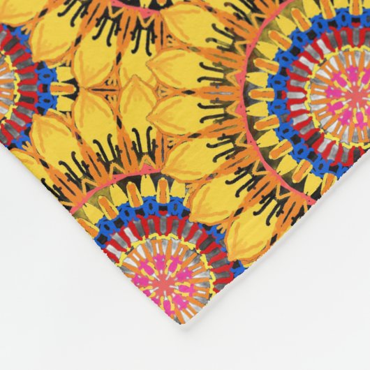 Golden sunburst fleecedecke (Ecke)