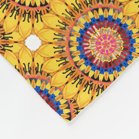 Golden sunburst fleecedecke (Ecke)