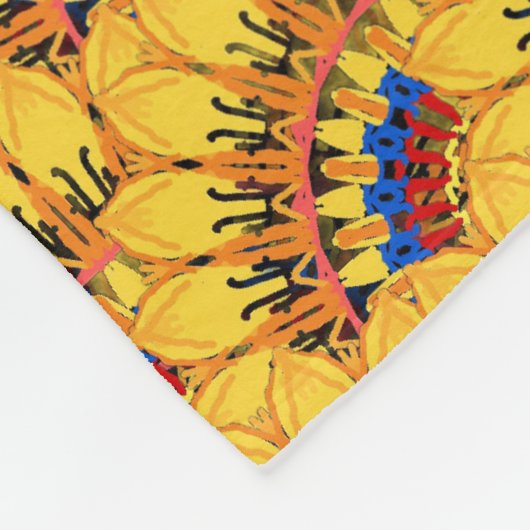 Golden sunburst fleecedecke (Ecke)