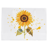 Golden Sunburst Große Geschenktüte (Rückseite)