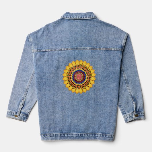 Golden sunburst  jeansjacke (Rückseite)