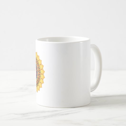 Golden sunburst  kaffeetasse (VorderseiteRechts)