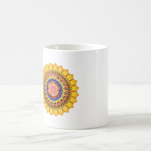 Golden sunburst kaffeetasse (Mittel)
