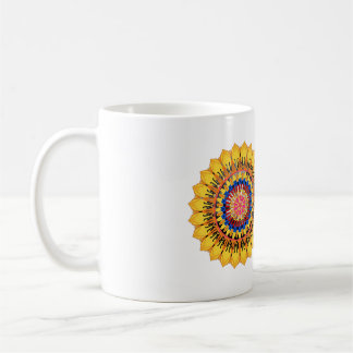 Golden sunburst kaffeetasse