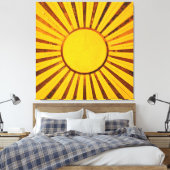 Golden Sunburst Leinwanddruck (Insitu (Schlafzimmer))