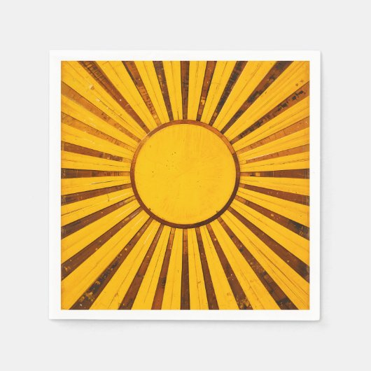Golden Sunburst Serviette (Vorderseite)