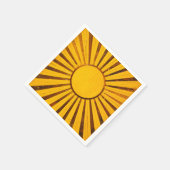 Golden Sunburst Serviette (Ecke)
