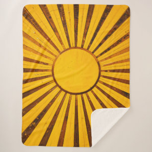 Golden Sunburst Sherpadecke