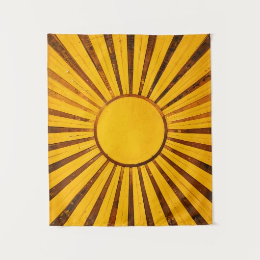 Golden Sunburst Wandteppich (Vorderseite)