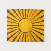 Golden Sunburst Wandteppich (Vorderseite (Horizontal))