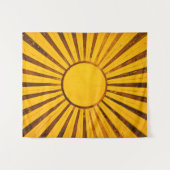 Golden Sunburst Wandteppich (Vorderseite (Horizontal))