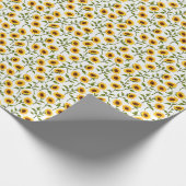 Golden Sunflower Bliss Geschenkpapier (Ecke)
