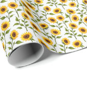Golden Sunflower Bliss Geschenkpapier (Rolleneckpunkt)