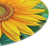 Golden Sunflower Field Serenity Design Schneidebrett (Ecke)
