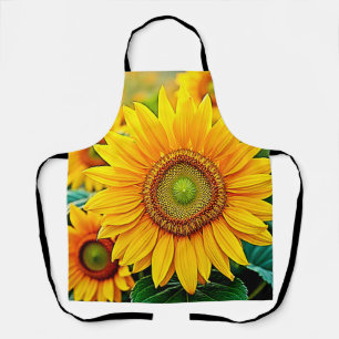 Golden Sunflower Field Serenity Design Schürze