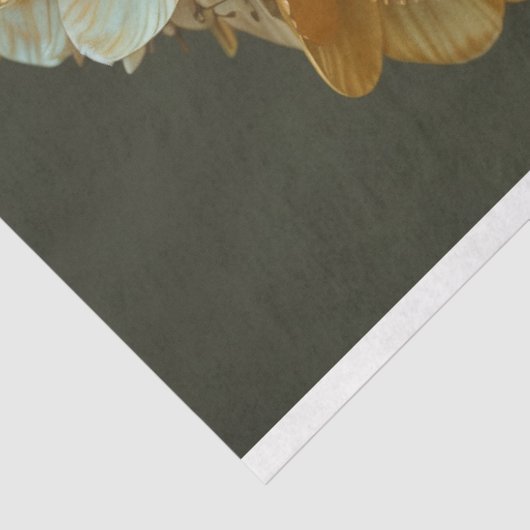 Golden Sunflower Headdress Decoupage Seidenpapier (Ausschnitt)