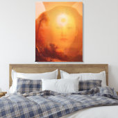 Golden Sunrise Angel Leinwanddruck (Insitu (Schlafzimmer))