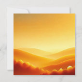 Golden Sunrise Autumnal Ombre Scrapbook Einladung (Rückseite)