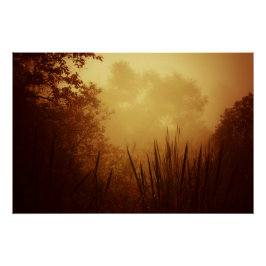 Golden Sunrise Landschaft Poster