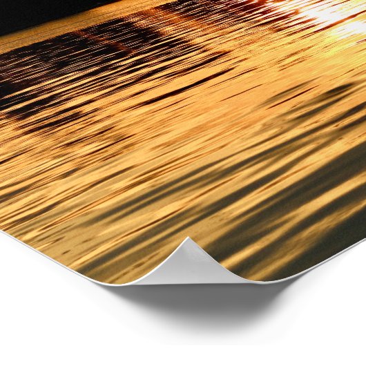 Golden Sunrise Poster (Ecke)