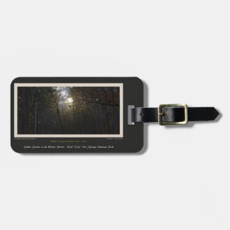 Golden Sunrise Winter Forest Centennial Ed Gepäckanhänger