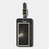 Golden Sunrise Winter Forest Centennial Ed Gepäckanhänger (Vorderseite vertikal)