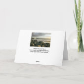 Golden Sunset at White Point Beach Sympathy Card Karte (Rückseite)