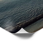 Golden Sunset Beach Paradise Poster (Ecke)