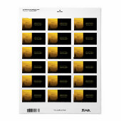 Golden Sunset Cacti Phoenx Arizona Wüste Adressaufkleber (Vorne)