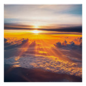 Golden Sunset Clouds Poster (Vorderseite)