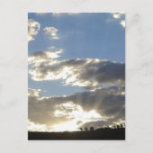Golden Sunset Clouds Postkarte (Vorderseite)