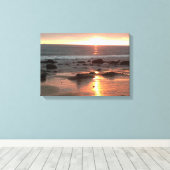 Golden Sunset Fotografy, Corona del Mar, CA Leinwanddruck (Insitu (Holzboden))